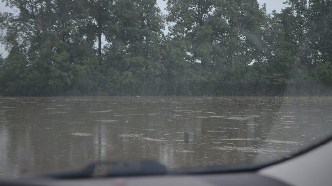 Campo cubierto de agua tras una inundación (imagen ilustrativa)